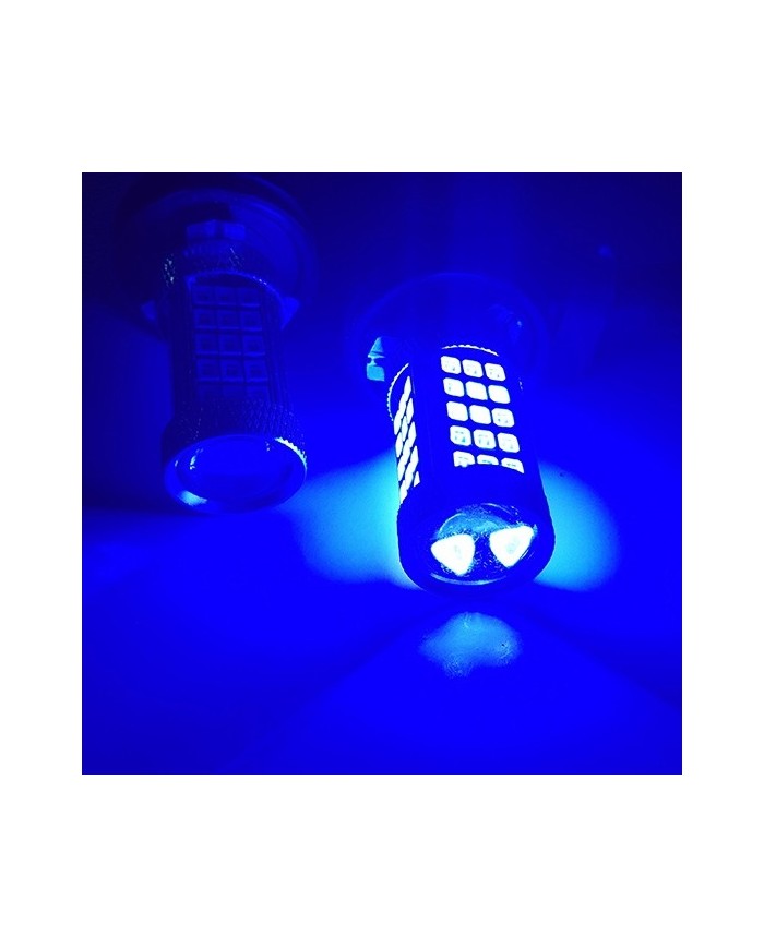 Sis Led Ampul H8/11 2835 Chip 9W Led Ampul Mavi 66smd Ultra Parlak 6000K Mercekli