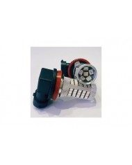Sis Led Ampul H8/11 2835 Chip 9W Led Ampul Mavi 66smd Ultra Parlak 6000K Mercekli