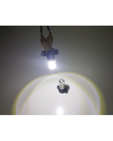 Sis Led Ampul PSX24W H16 2835 Chip 9W Led Ampul Beyaz 66smd Ultra Parlak 6000K Mercekli