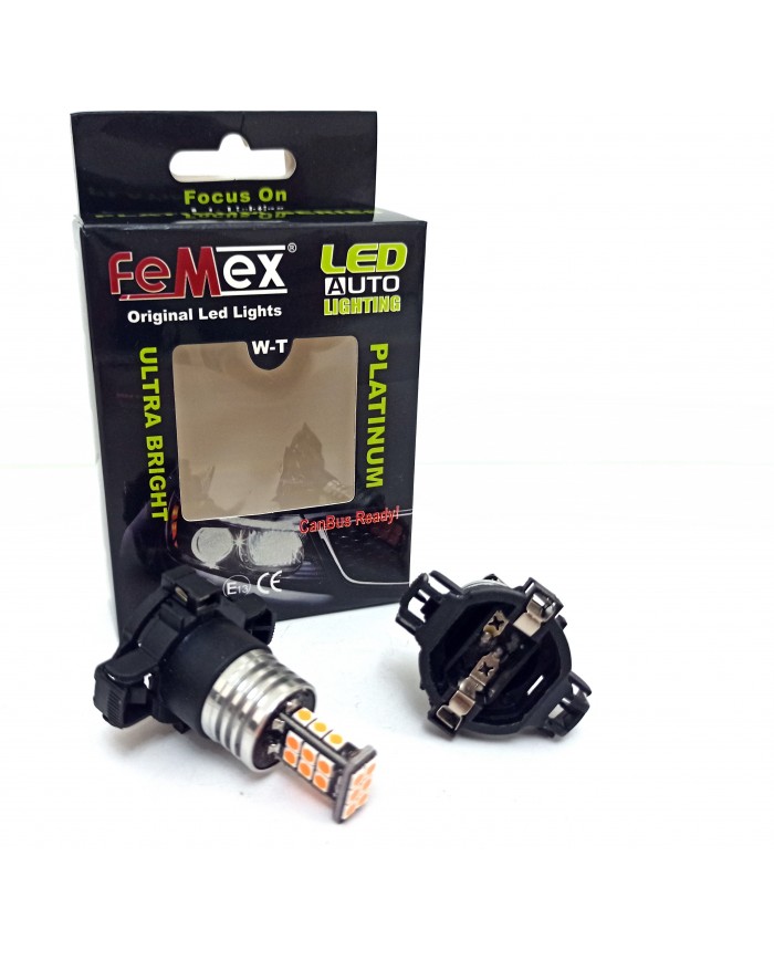 FEMEX PY24W Duy 24smd 3030 Chipset Led Ampul Sinyal Ampulu