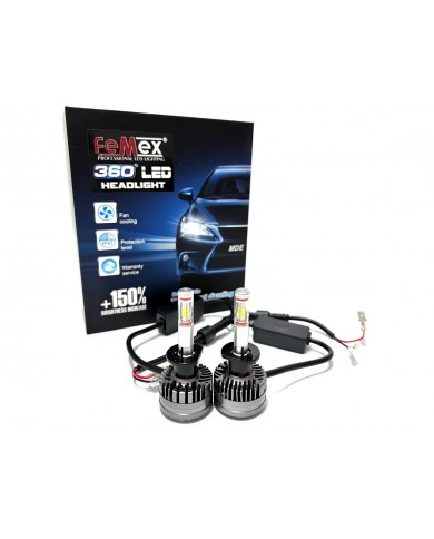 FEMEX 360* Csp Superior 4 Yönlü Cipset H1 Led Xenon Led Headlight