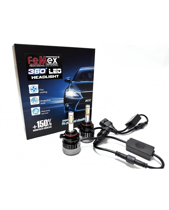 FEMEX 360* Csp Superior 4 Yönlü Cipset HB4 9006 Led Xenon Led Headlight