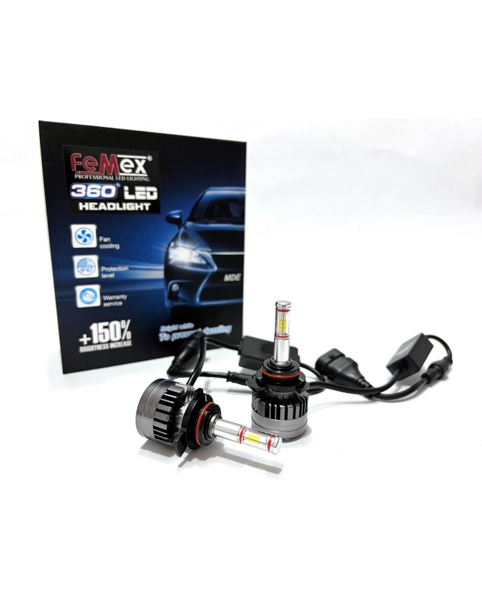 FEMEX 360* Csp Superior 4 Yönlü Cipset HB4 9006 Led Xenon Led Headlight